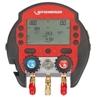 Цифровой манометрический коллектор ROCOOL 600 с одной температурной клеммой