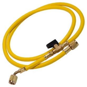 Напорный жёлтый шланг серии "Плюс" для хладагентов R22, R134a, R407C, R404A
