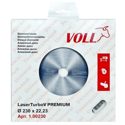 Диск алмазный LaserTurbo V PREMIUM, ø 230 х 22,23 мм