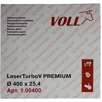 Диск алмазный LaserTurbo V PREMIUM, ø 400 х 25,4 мм