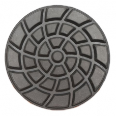 Полировальный диск для бетона № 1, сухой, на липучке, ø 100 мм, Grit 50#
