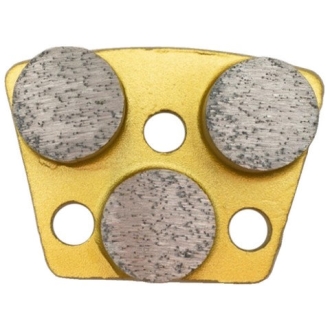 Шлифовальный сегмент для мягкого бетона, тройной, Grit 60#