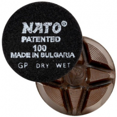 Полировальный диск по бетону NATO на липучке, ø 76 мм, 100#