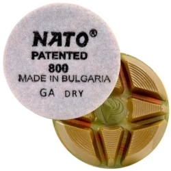 Полировальный диск по бетону NATO на липучке, ø 76 мм, 800#