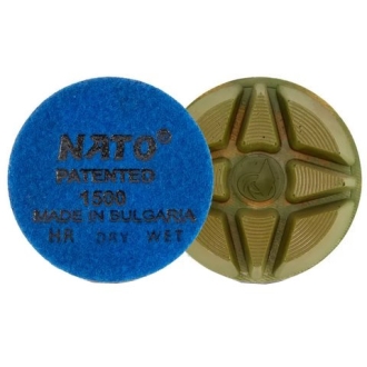 Полировальный диск по бетону NATO на липучке, ø 76 мм, 1500#