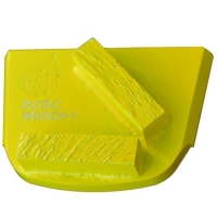 Шлифовальный сегмент для мягкого бетона, двойной, прямоугольный, Grit 120#