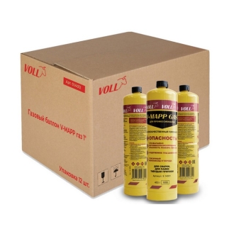 Газовый баллончик V-MAPP газ, соединение резьбовое US 1", 12 штук