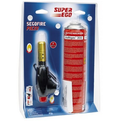 Газовая горелка с баллончиком SEGOFIRE PIEZO Super-Ego, соединение 7/16" EU