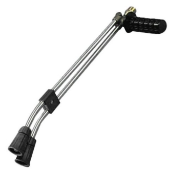 Копьё двойное с регулятором давления, 490 мм, нерж.