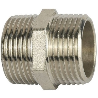 Ниппель сдвоенный 1/4", нерж.