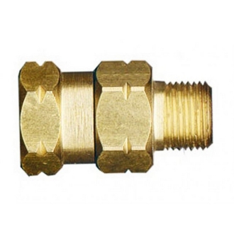 Соединитель вращающийся 1/4" ш, 300 бар, латунь