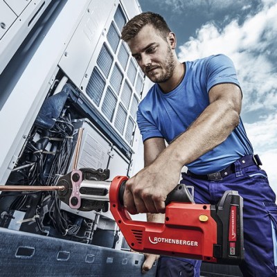 Аккумуляторный гидравлический пресс Rothenberger ROMAX COMPACT TWIN TURBO без пресс клещей, в кейсе