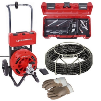 Прочистная машина RODRUM M 13 Rothenberger, со спиралью и насадками