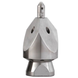 Каналопромывочная форсунка с буравчиком Quattro, L 75 мм, соединение 3/4"