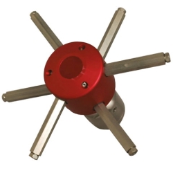 Самоцентрирующаяся форсунка-система Spin-Jet для чистки колодцев, L 240 мм, соединение 1"