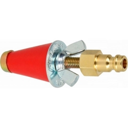 Заглушка коническая с пневмоштуцером, размер 0