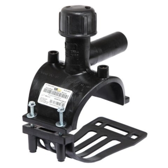 Седелка электросварная с фрезой ПЭ100 SDR 11, ø 110 x 63 мм