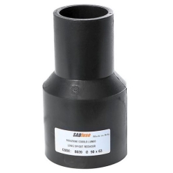 Переход литой длинный ПЭ100 SDR 17, ø 75 x 63 мм