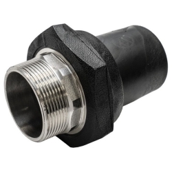 Переход ПЭ/ЛАТУНЬ Olfuse ПЭ100 SDR 11, наружная резьба, ø 32 x 1"