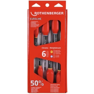 Отвертки в наборе EUROLINE Phillips Rothenberger, 6 шт