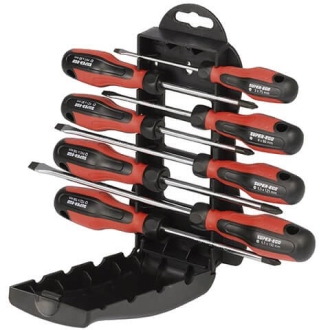 Отвертки в наборе в органайзере Super-Ego, 8 шт