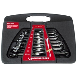 Набор рожково-накидных гаечных ключей POTURN Rothenberger, ø 10 - 22 мм, 8 шт