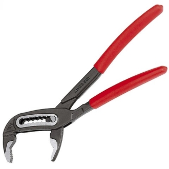 528 Клещи сантехнические Super-Ego, пласт. накладки, L 7", ø 1.1/4"