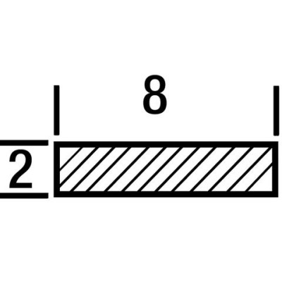 Насадка Leister (ø 8) для сварки прутком 8 х 2 мм, профиль C