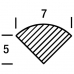 Насадка для сварки прутком 7 x 5 мм, с прихваточным клином, Leister, профиль B