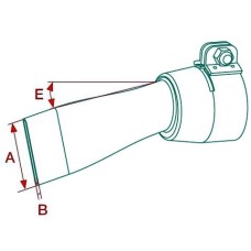 Щелевая насадка Leister для сварки внахлест (ø 50) 70 х 10 мм
