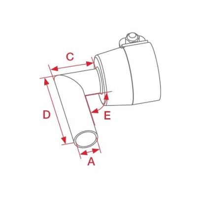 Трубная угловая насадка Leister, (ø 92) ø 90 мм, 102 x 178 мм