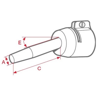 Трубная насадка Leister, (ø 92) ø 60 х 500 мм