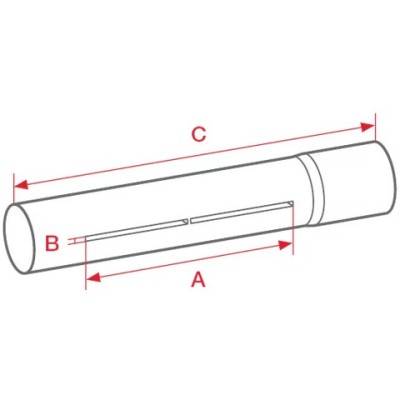 Трубная насадка Leister с прорезью, (ø 92) 1288 х 1000 х 1,5 мм