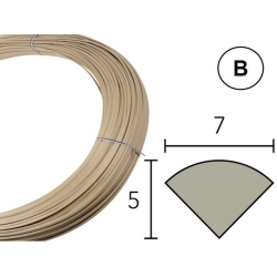 Сварочный пруток ПП (РР) 7 х 5 мм, бежевый, профиль В