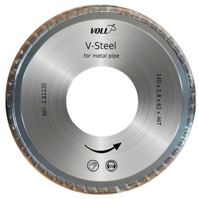 Пильный диск 2.81220 (металл / пластик) V-Steel 140 мм для электрического трубореза V-CUT 270E / 400Е