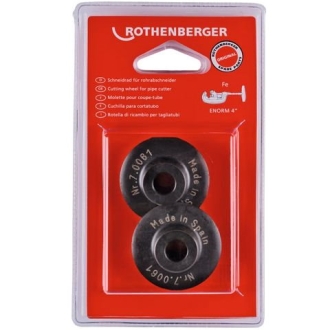 Режущий ролик 70061D (сталь) для трубореза ENORM 4" Rothenberger, 2 шт