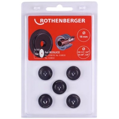 Отрезной ролик 88842D (Cu) для трубореза ROSLICE 18 мм Rothenberger, 5 шт
